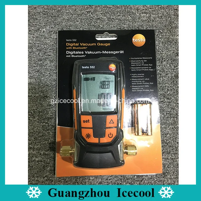 Testo552 IP42 Rated Water Resistant and Dirt Proof Original Testo 552 Digital Vacuum Pressure Gauge No. 0560 5522 with Bluetooth