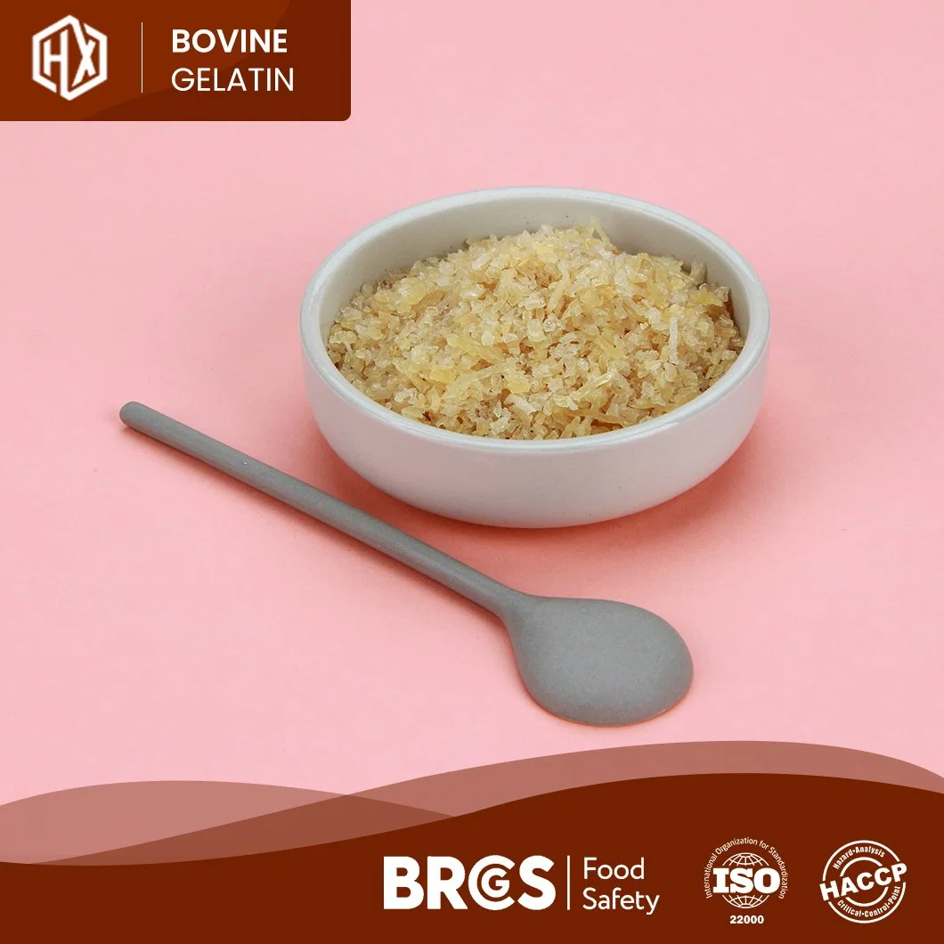 Haoxiang piel bovina de alta calidad Gelatina polvo 220 Bloom Precio barato piel bovina Gelatina China Fabricantes Alimentos de alta pureza bovino Piel Gelatina