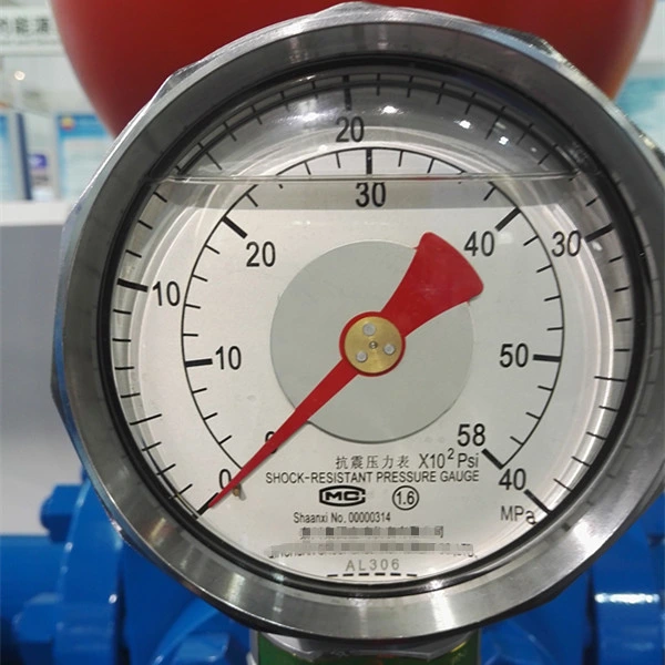 API Oilfield 0~6000psi Typ D Manometer für Schlammpumpe