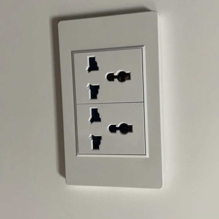 Touch Switch White Crystal Glass Panel Wall Switches Touch Control Switch EU Standard 1gang 1way