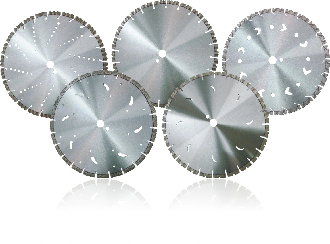 Personalizar el tamaño de la hoja de sierra de diamante para el corte de granito, baldosas, cemento, asfalto, Refractarios