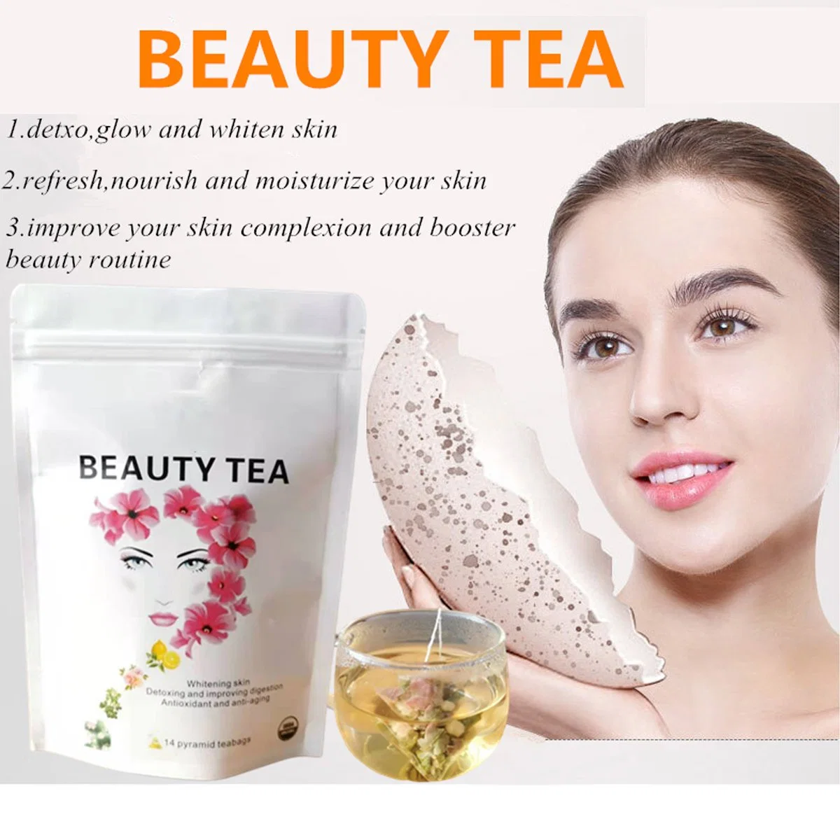 Detox Beauty Flavor Tea Private Label Good for Women's Health and Beautiful Skin