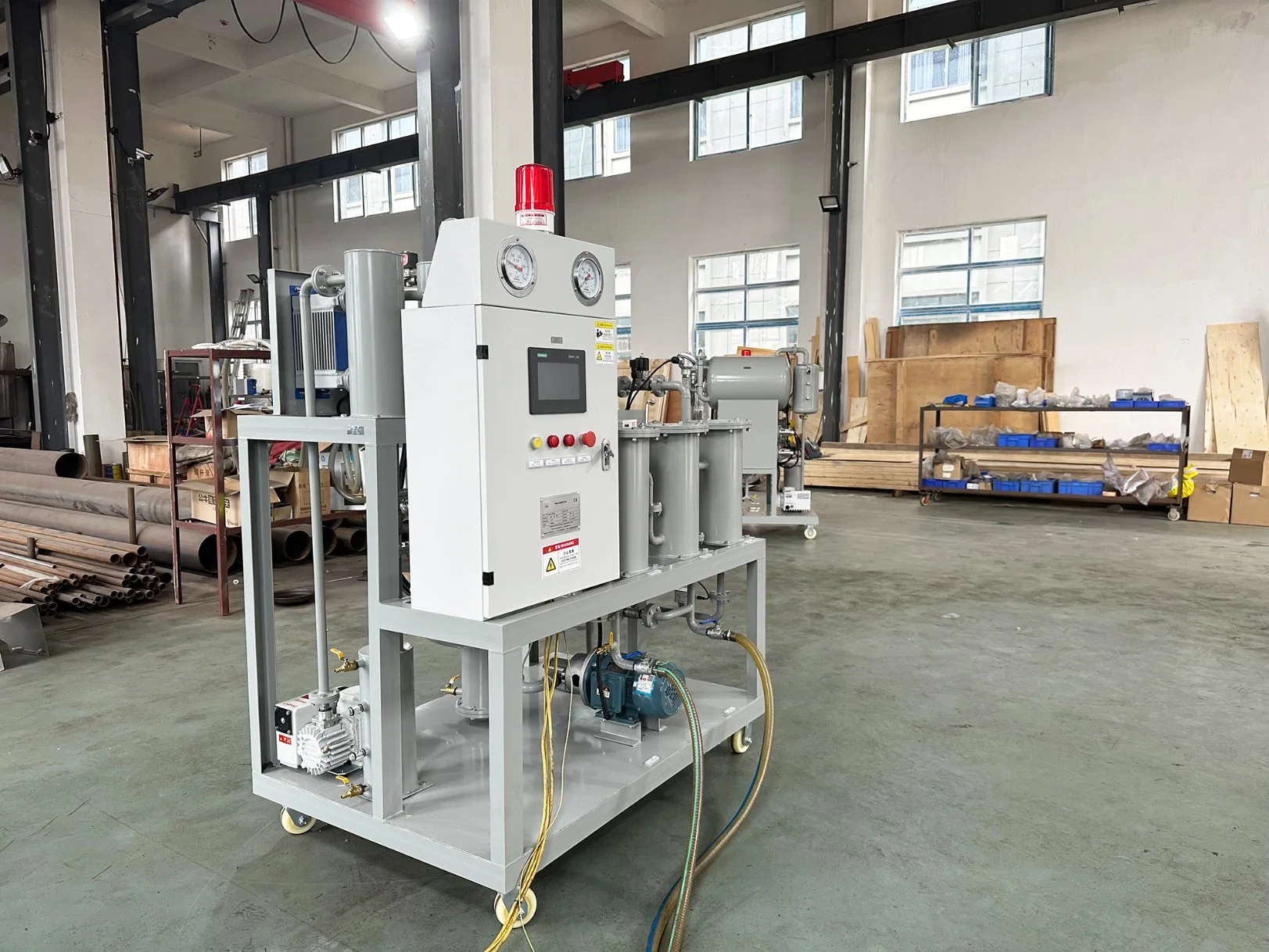 Vacuum Oil Filter Outlet Hydraulic Oil Purification Equipment