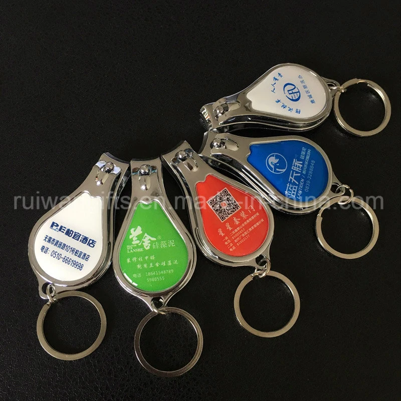 Chromed Metal Multi Functional Keyring Nail Clipper Bottle Opener, Nail Clipper Bottle Opener