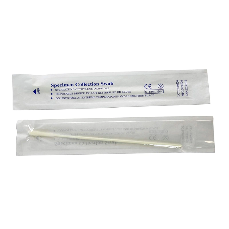 Virus Specimen Collection 30mm Molded Breakpoint Oral Flocking Swab for Medical Test