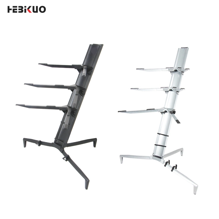 Factory Price Aluminium Airplane Shaped Keyboard Piano Stand Double Electronic Piano Stand