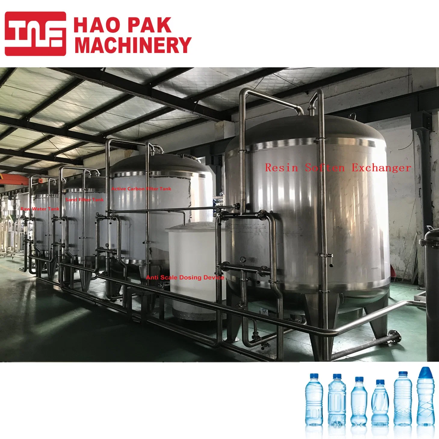 10t/H RO Water Purifier Plant Drinking Water Treatment Plant Reverse Osmosis Water Filter Equipment