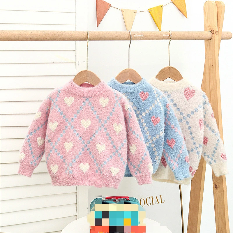 OEM Custom Autumn Winter Baby Kid Cartoon Knit Pullover Sweaters