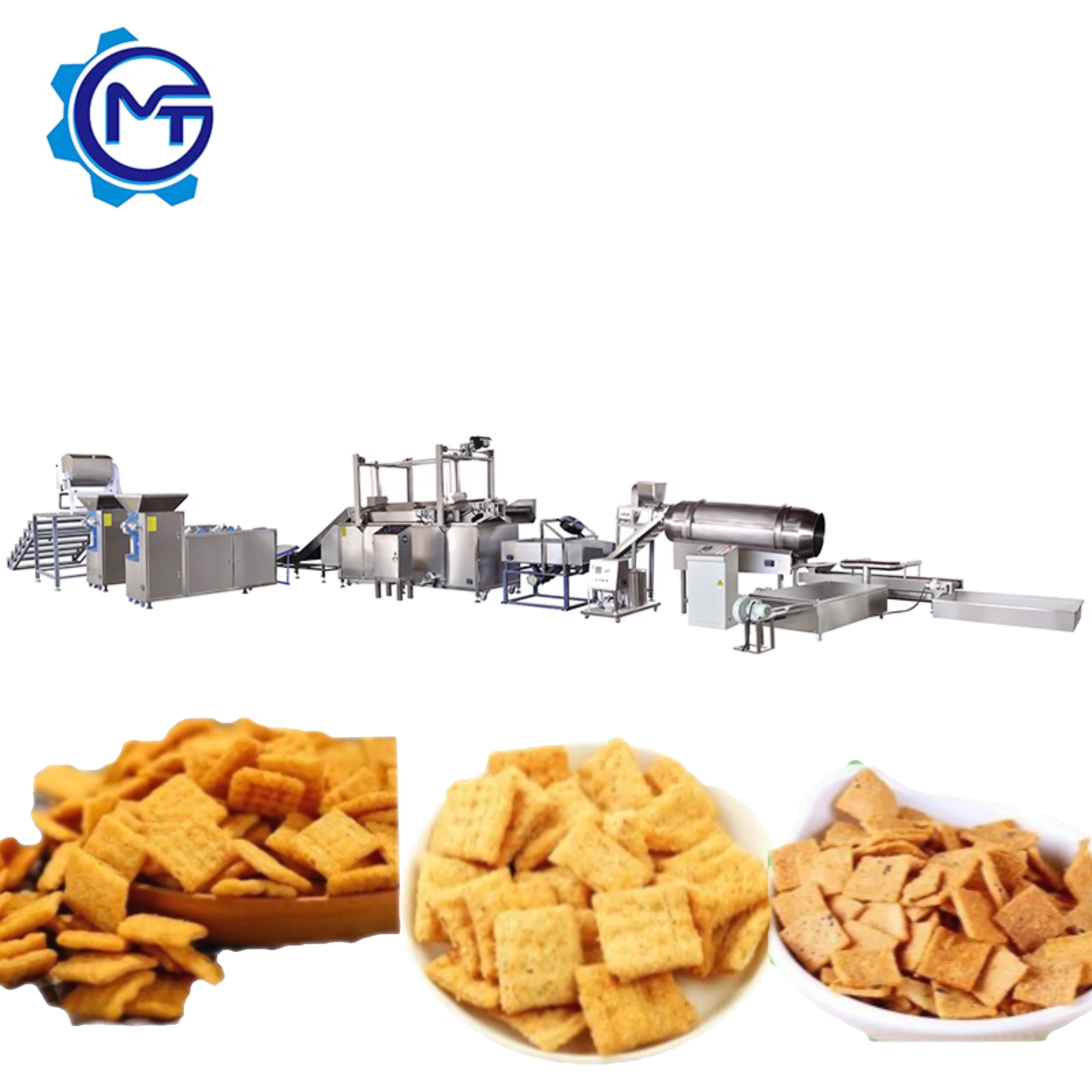 Popular Snack Food Machine Good Price Stainless Steel Body Fried Pasta Production Line