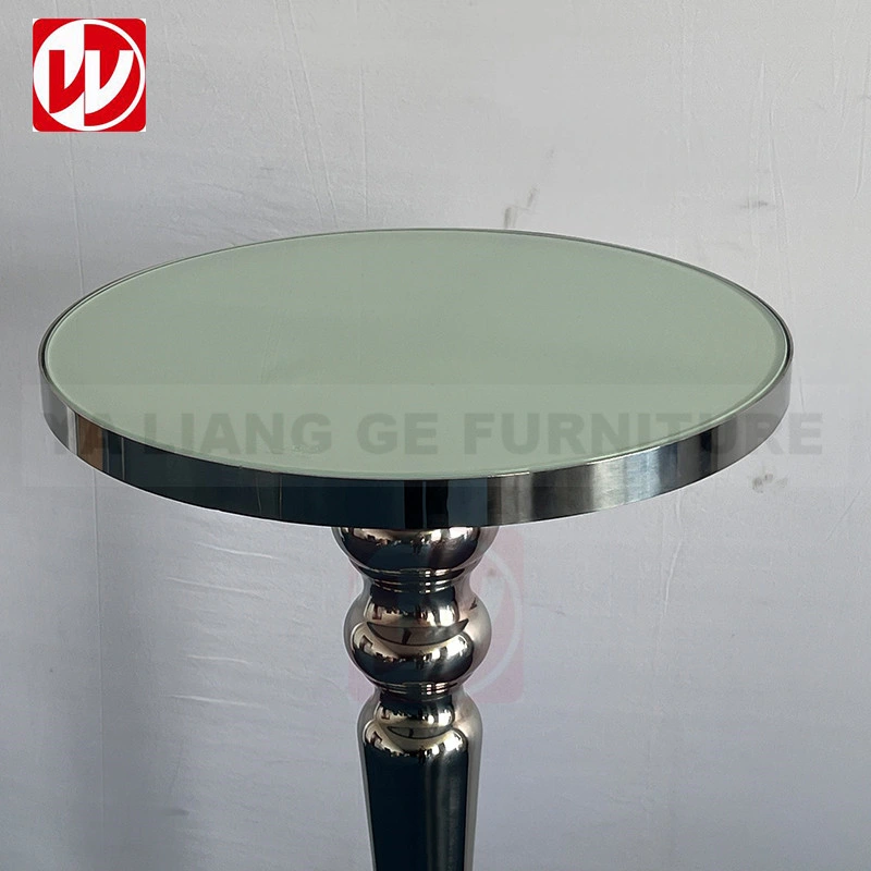 Outdoor Garden Furniture Silver Stainless Steel High Bar Table Event Cocktail Table