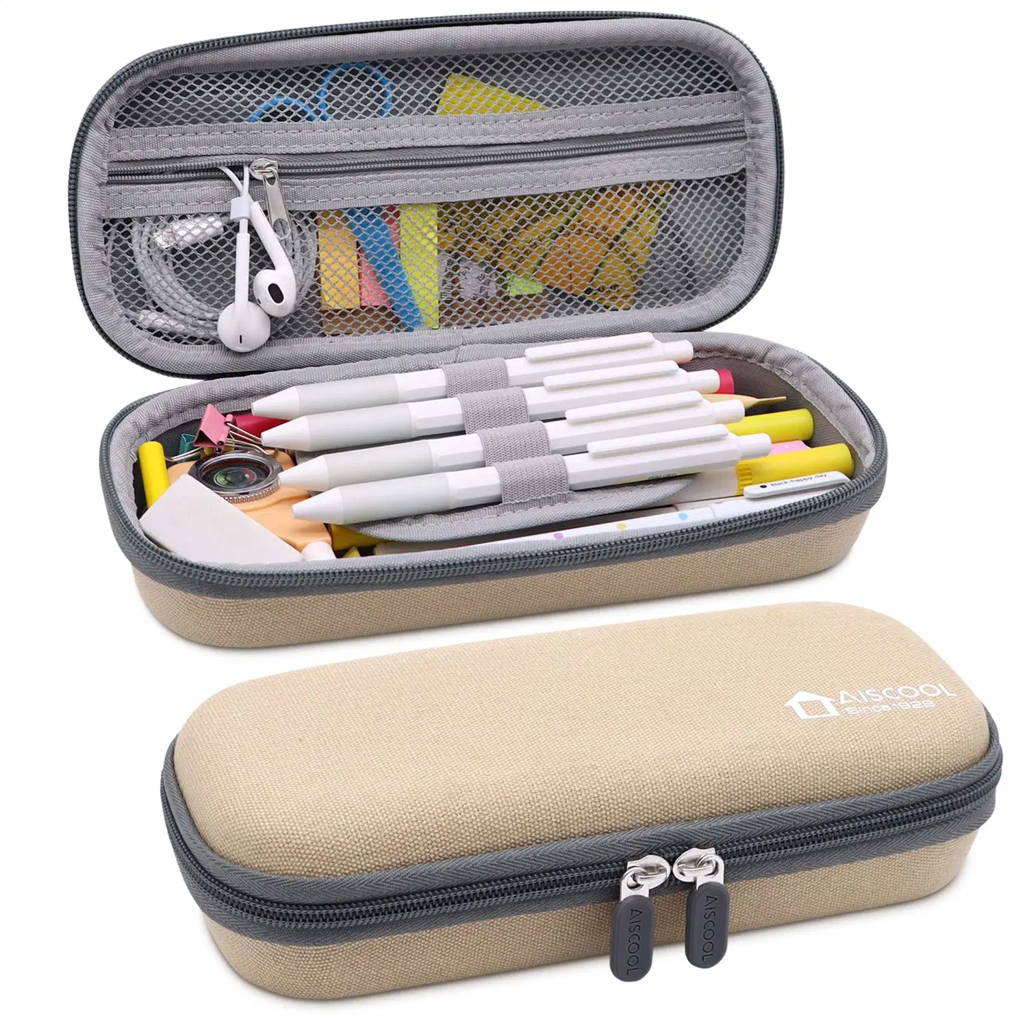 Жесткий карандаш для перьев чехол для канва сумка для сумки большой емкости Канцелярские принадлежности для школьных принадлежностей Офисные материалы