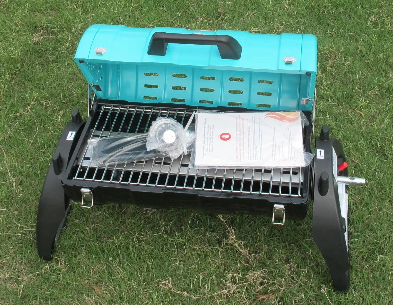 Barbacoa portátil con parrilla a gas para jardín al aire libre Cocine