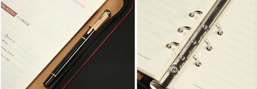 Mini-Rechner in Leder Organizer Notebook