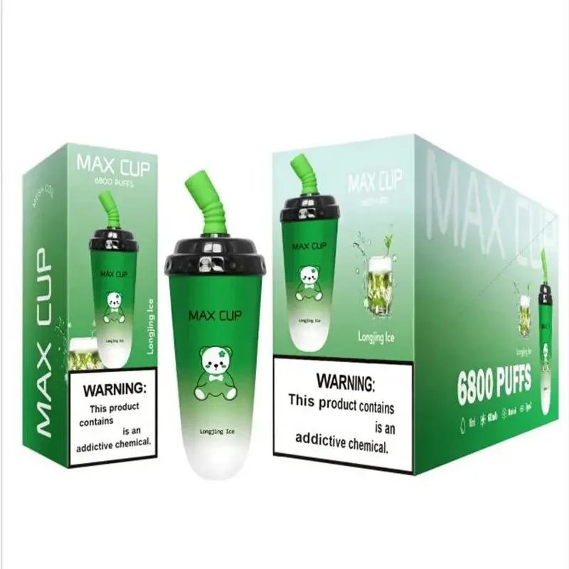 Original Kulx Milk Cup Tea Disposable/Chargeable Vape Device 6800 Puffs Max Electronic Cigarette Vape Pen Starter Kit Rechargeable Vapes