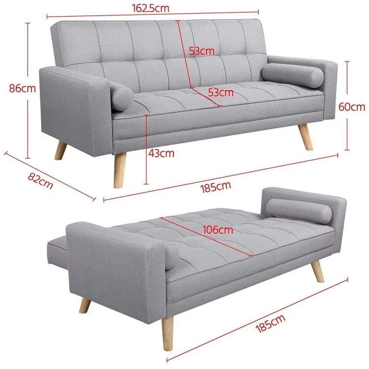 Modernes Wohnzimmer Wohnmöbel Lounge Stoff Recliner Klappfunktion Schlafsofa