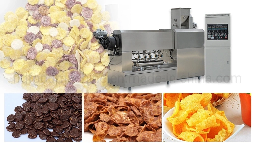 Fully Automatic Breakfast Cereal Corn Flakes Making Machine Grain Product Small Fitness Corn Flakes Production Line
