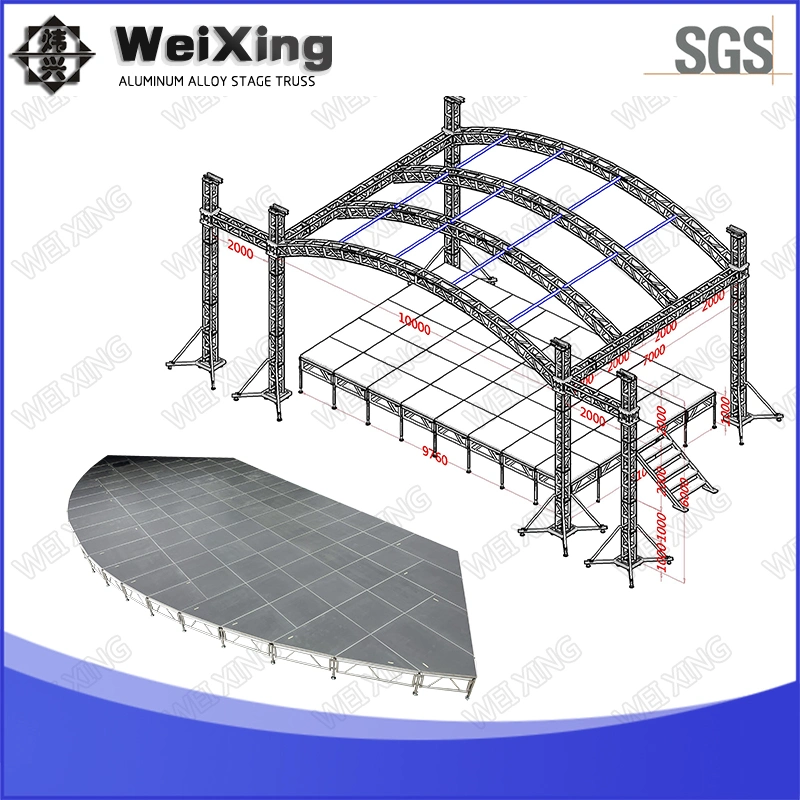 Outdoor LED Screen Aluminum Truss Display Lighting Event Bolt Spigot Stage Truss Roof System