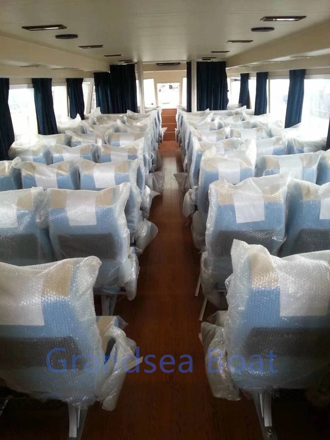 China 22m 70FT Second Hand FRP Fiberglass 70persons Passenger Boat for Sale