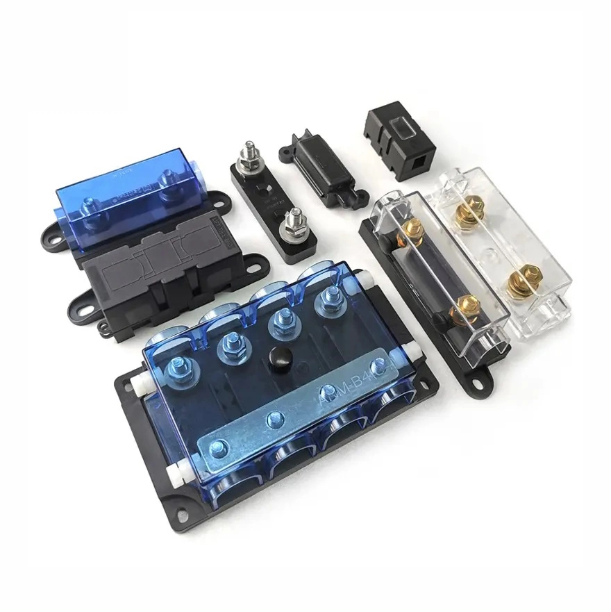 Blade Fuse Box with LED Fuses Block Holder 6/8/10/12 Way Mini Circuit Auto Fuse Box for Car Truck Van