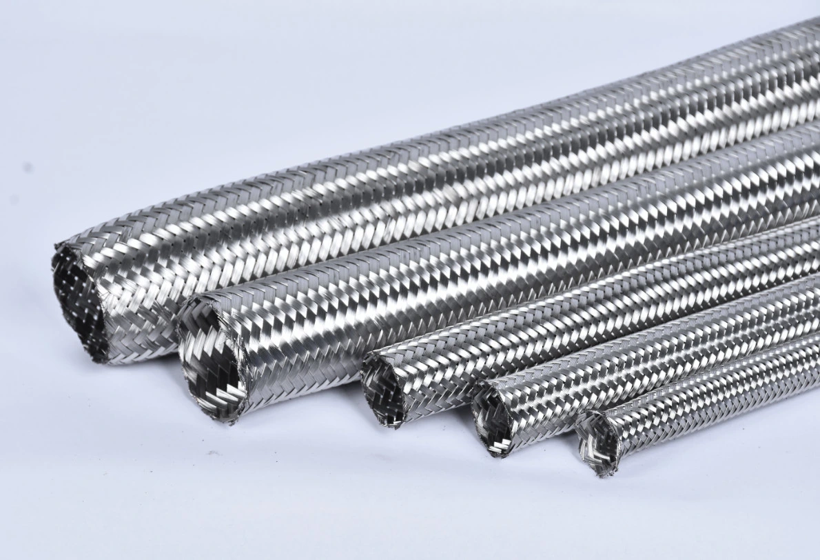 Manchon ss 304 tresse métallique / tresse métallique utilisé pour le flexible hydraulique / métal flexible pour le maintenir plus de pression