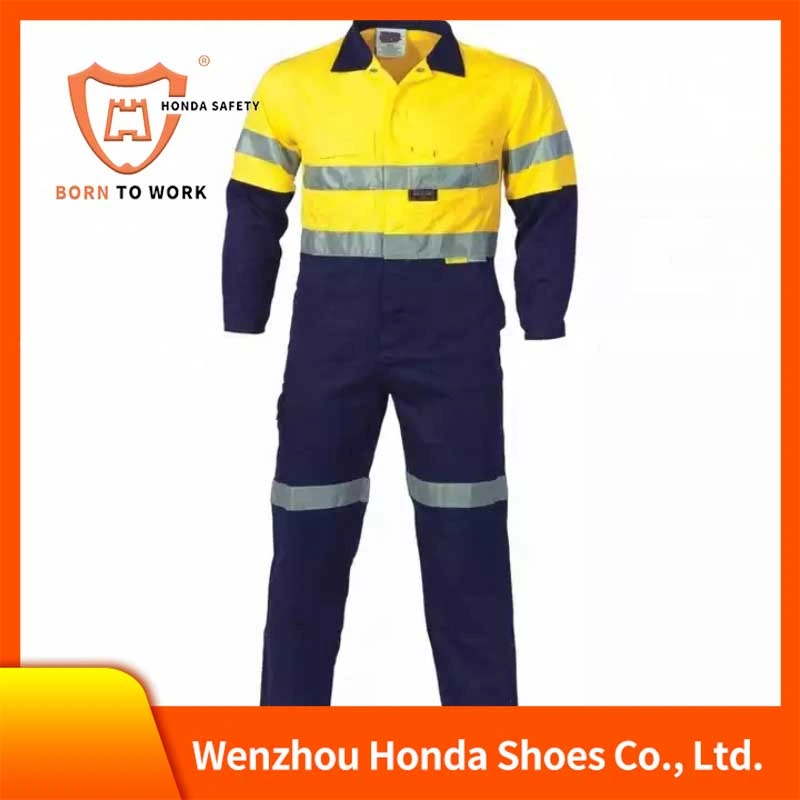 Industry Work Wear Uniform Soft Handle High Color Fastness to Light Fr Coverall Work Wear