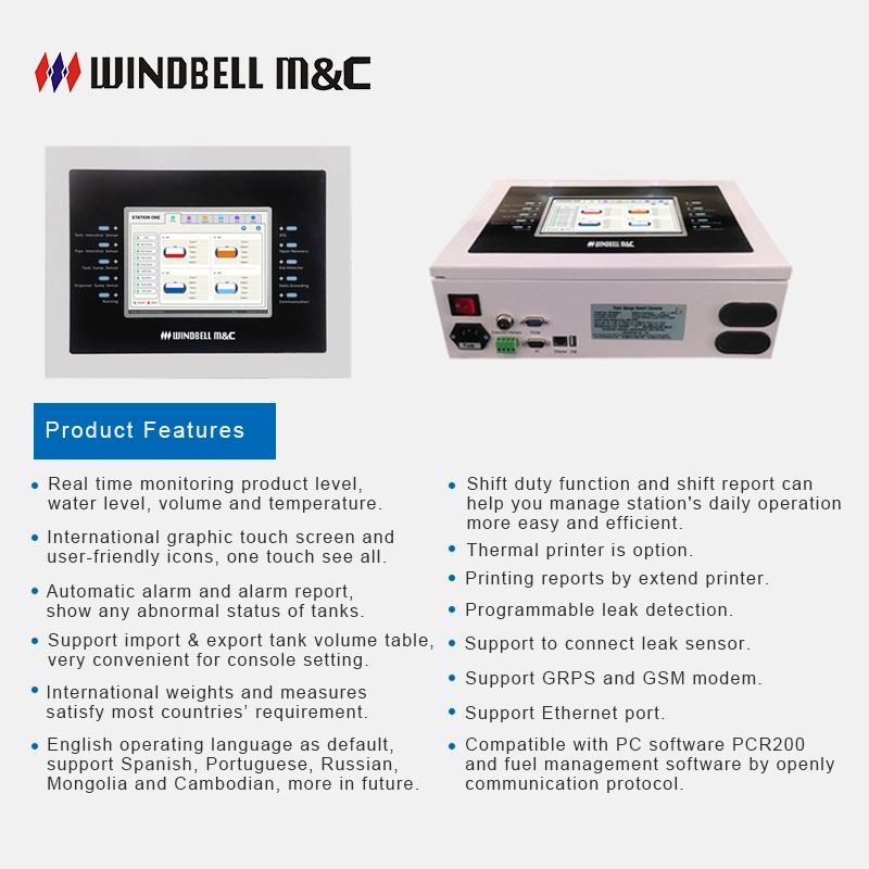 Automatic Fuel Level Gauge Digital Display Console Manage Fuel Inventory