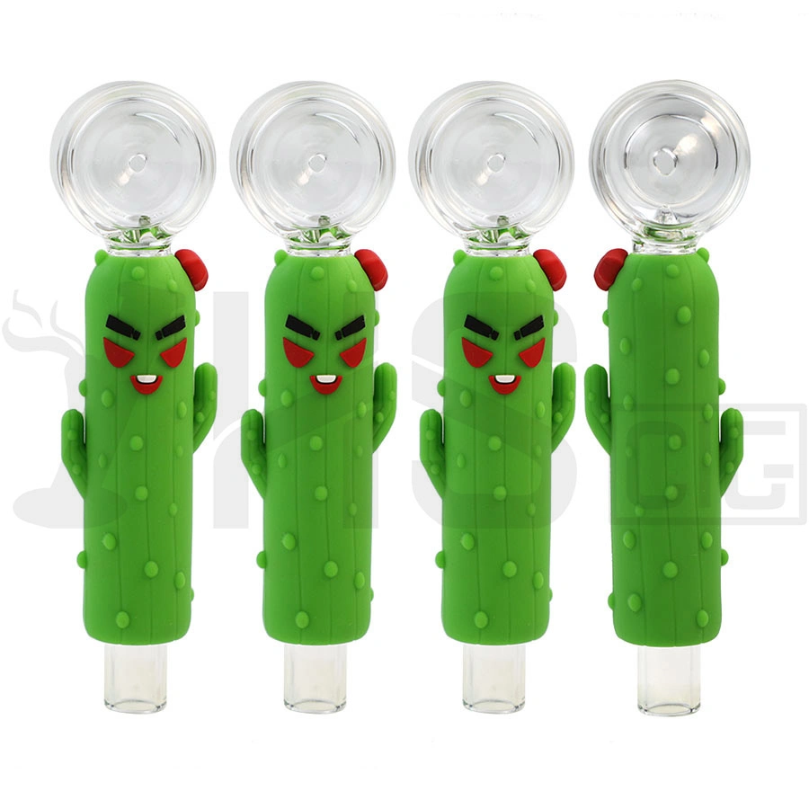 Smoking Glass Water Pipe New Product Cactus Straight Tube