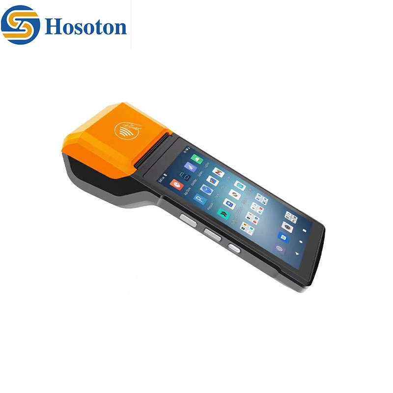 5.5 Inch Touch Screen Mobile POS Systems Handheld WiFi Android Smart POS Device with NFC 58mm Thermal Printer S81