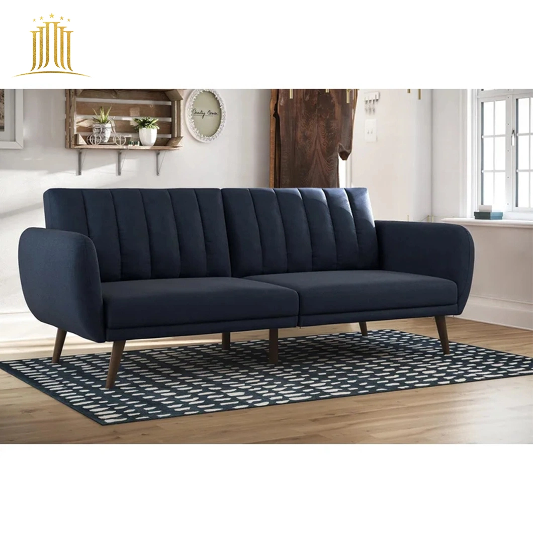 Лобби гостиницы новой модели 3 местный диван в гостиной современной мебелью темно-синий тканевой обивки простой диван,