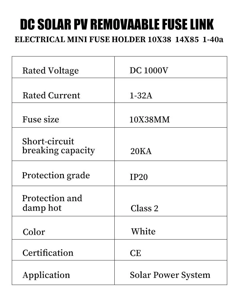 Zoii Electric 15A 16A 20A 25A 30A 32A10X38 Solar PV Предохранитель PV, встроенный блок держателя, пост. Ток 1000 в, 1500 В.