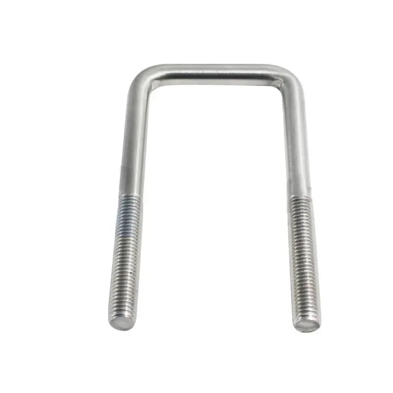 Wholesale/Supplier High Strength 304 Stainless Steel U-Bolt Tube with Baffle Square Card Fastener Bolt Right Angle U-Bolt M6-M12