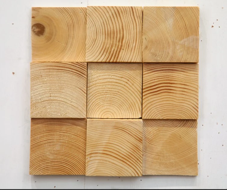 Solid Wood 3D Board Effect Wall Panel Interior Decorative Wood Wall Panels