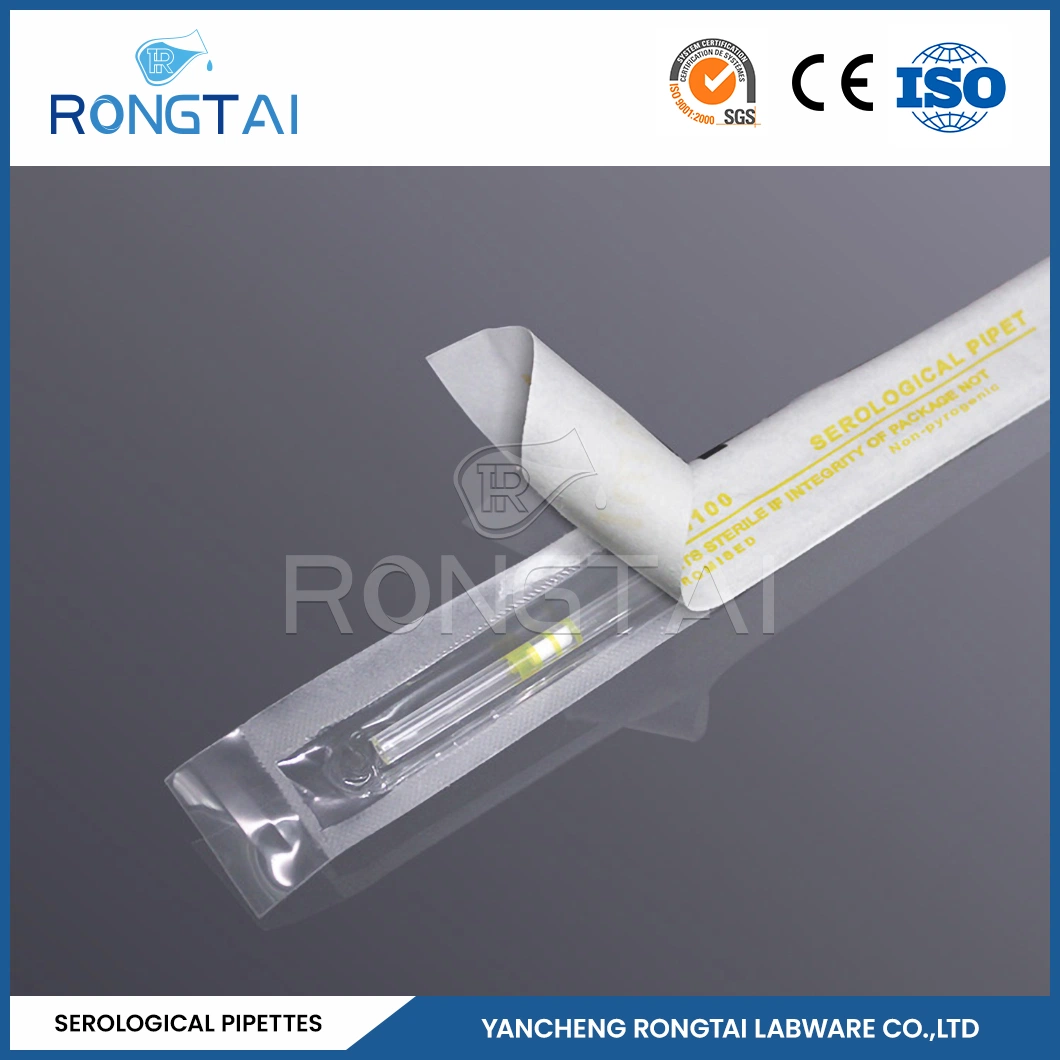 Rongtai High-End Laboratory Plastic Ware Fabricators PS 10ml Serological Pipettes China 25ml 50ml 100 Ml Serological Pipette