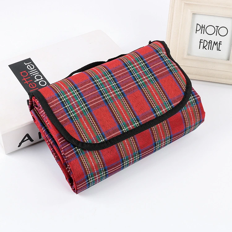 Colorful Waterproof Plaid Picnic Blanket Mat Outdoor Beach Camping Customized