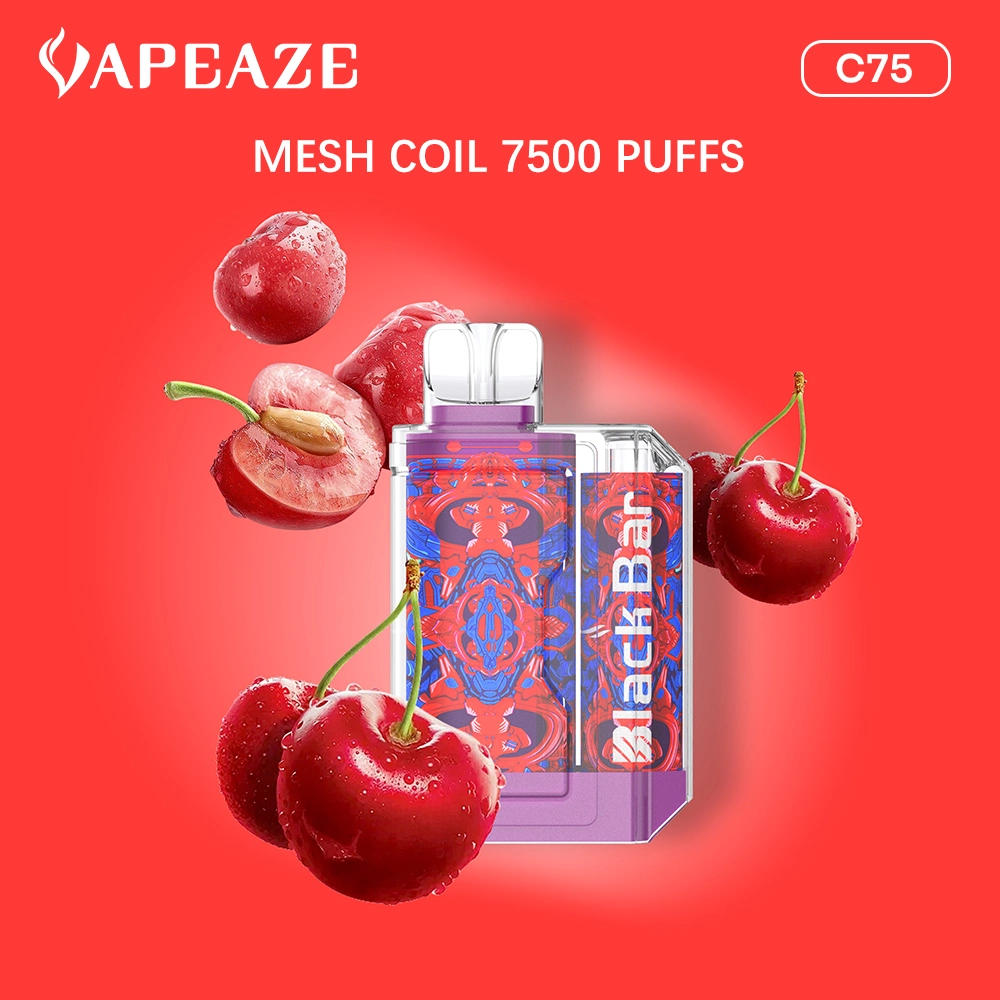 Vente en gros Vape Pen vaporiseur fumée de vapeur Atomizer Factory Clear E Cigarettes 5000 bouffées 7500 bouffées saveurs de fruits rechargeable électronique jetable Cigarette