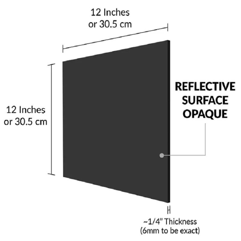 Hoja de PETG Fundido en negro opaco papel protector de plexiglás de signos, mostrar proyectos de bricolaje, artesanía, fácil de cortar