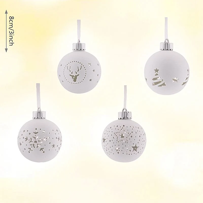 2023 Christmas Tree Christmas Decor Ceramic Hanging Ball Ornament