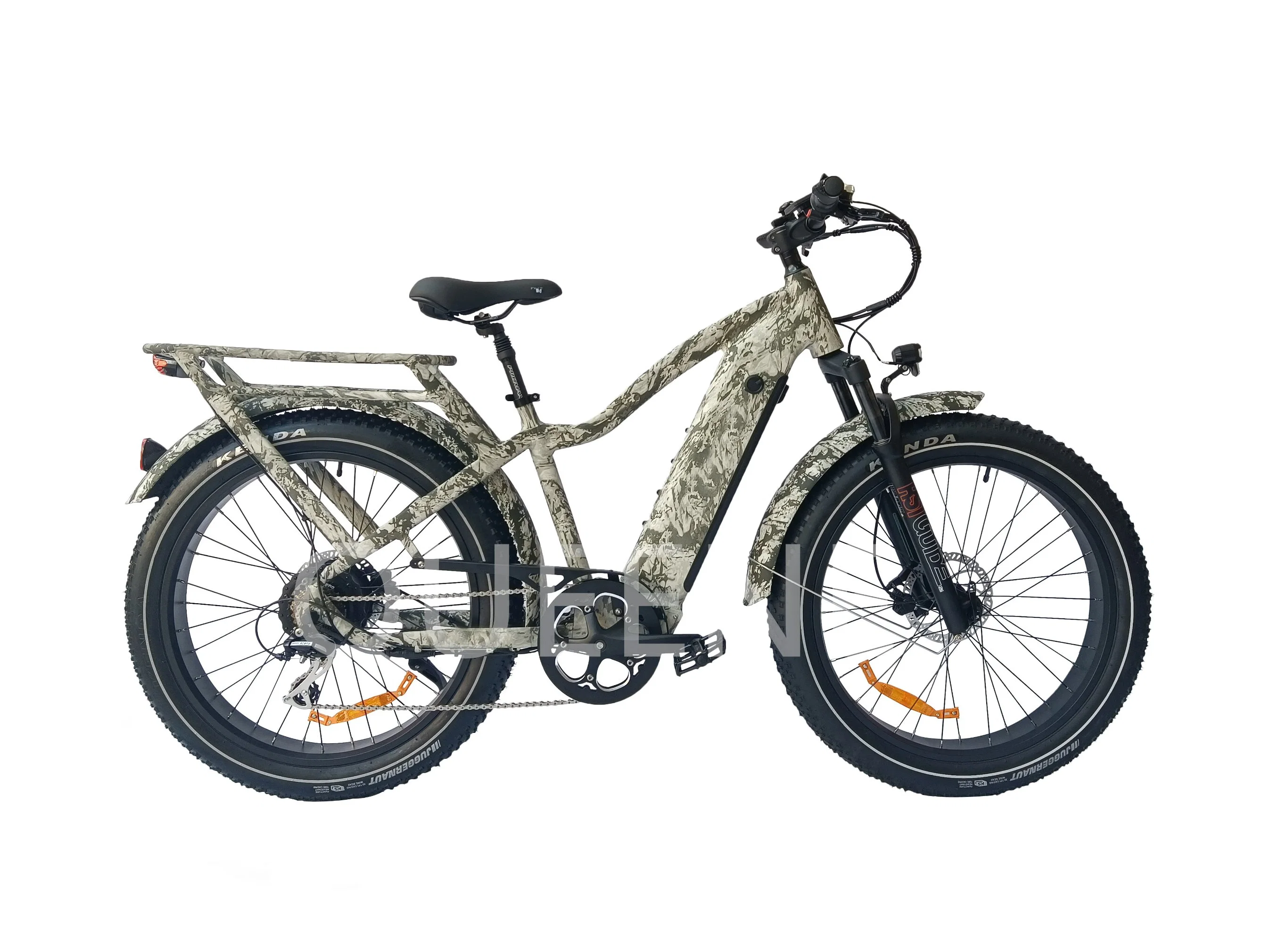 Queene Top Selling 350W 500watts Vintage Ebike with EEC/CE Certificate Retro Style Electric Bike 36V/48V Lithium Battery 26" Fat Tire