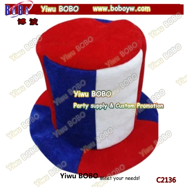 Corporate Gift Custom Football Fans Party Shape Hats Wholesale Football Crazy Soccer Fans Hats (C2136)