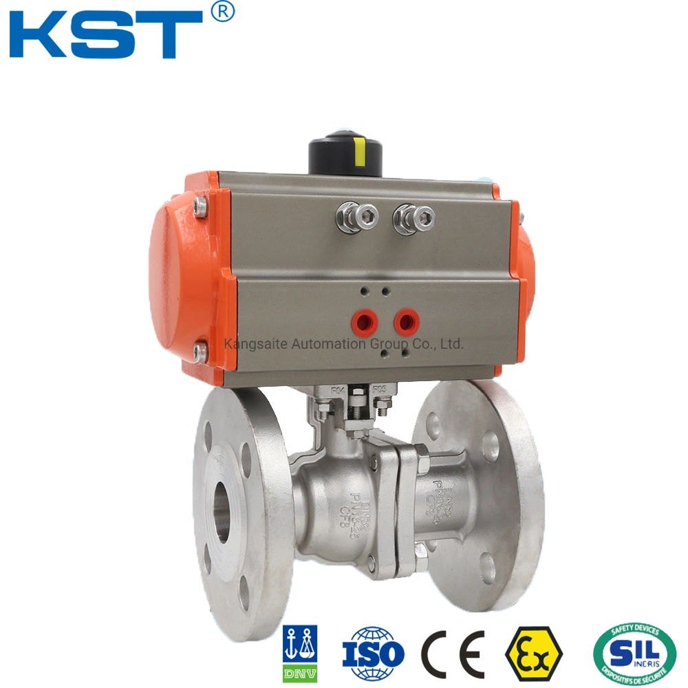 Q641f-16p/R Pneumatic Flanged Ball Valve