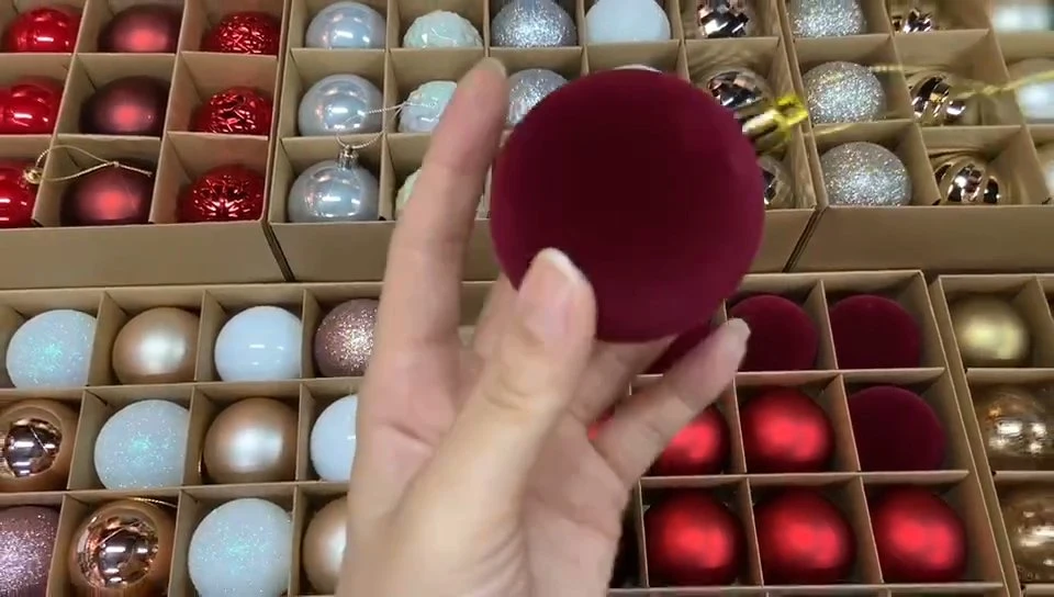 Christmas Supplier Pearl Matt Light Shatterproof Ornaments 50PCS Christmas Bauble Ball