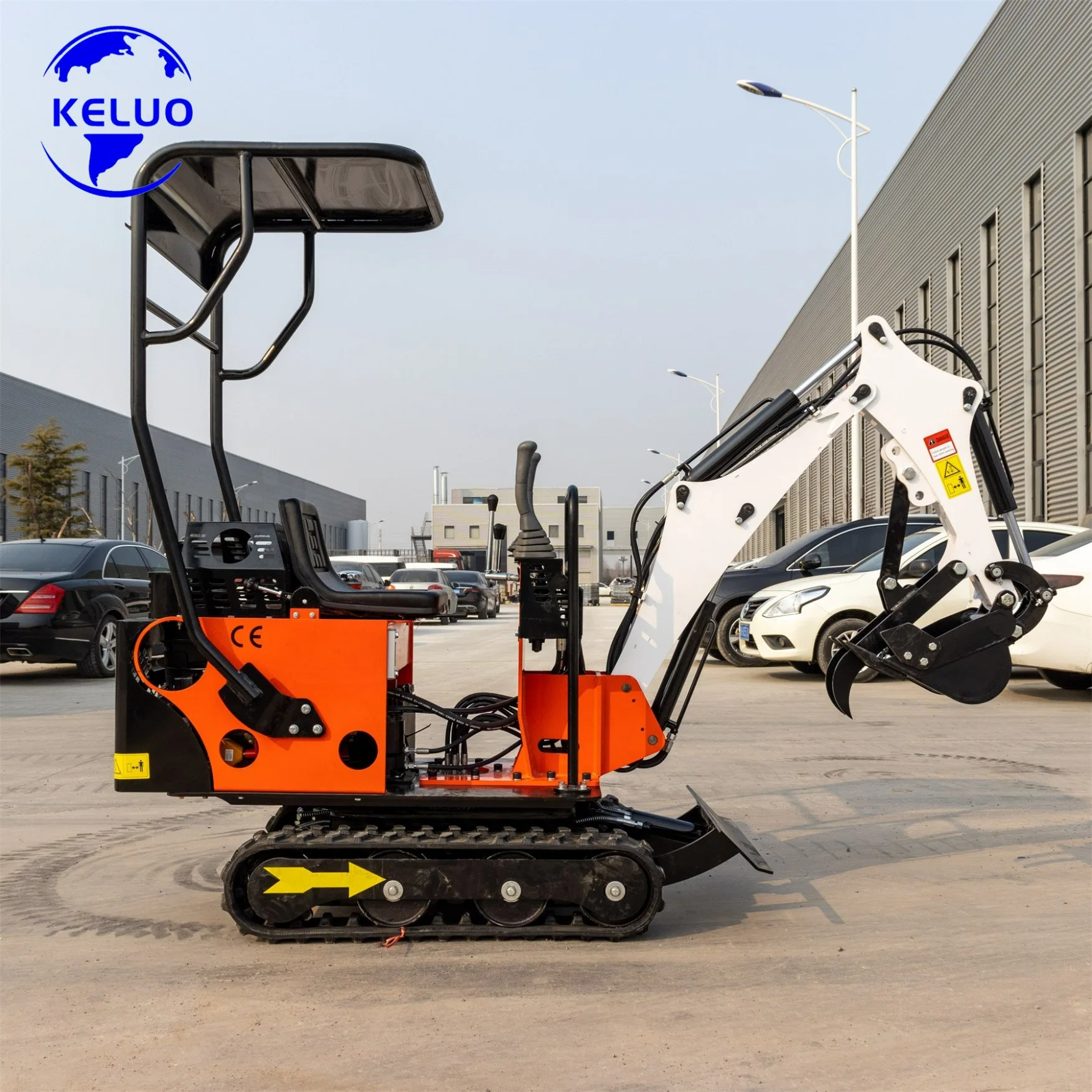 Keluo Supply Construction Digger Mini Crawler Excavator 0.8 Ton 1 Ton