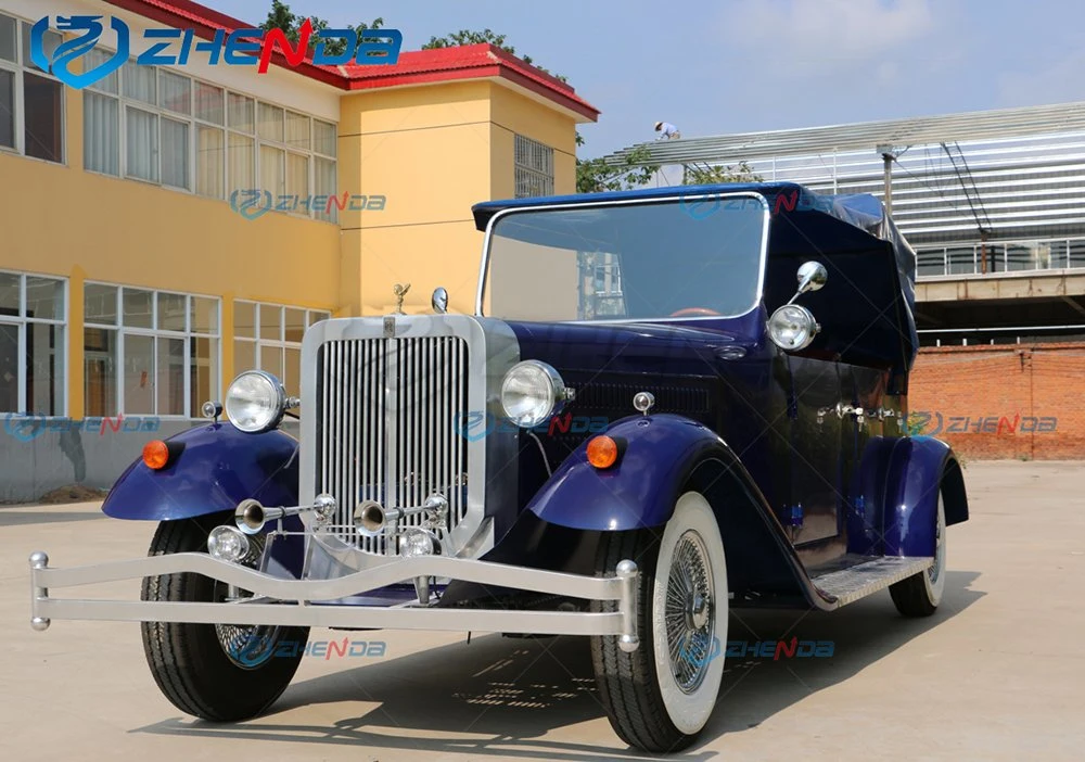 Factory Prices Electric Classic Sightseeing Vintage Car for Hotel Resort