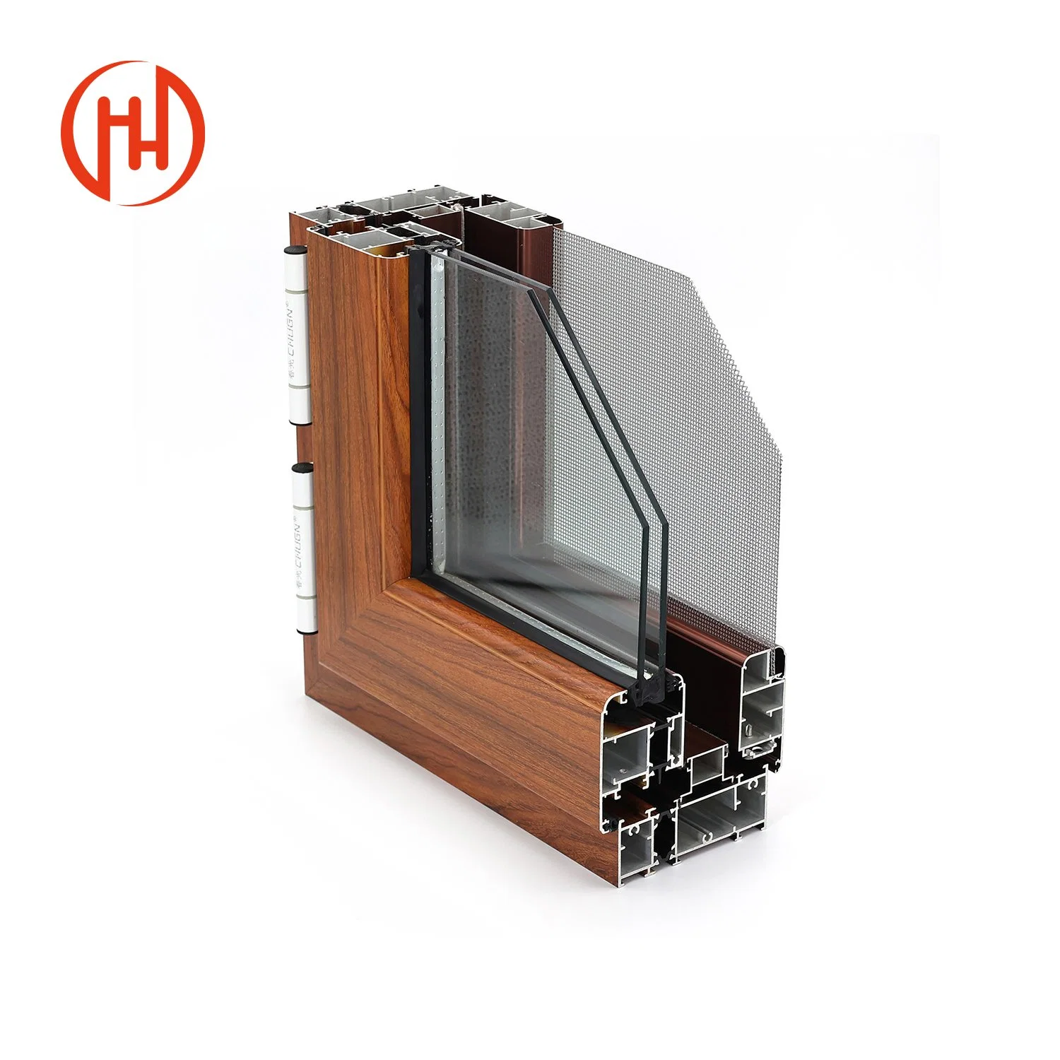 China Custom Powder Coated Aluminum Profile Extrusion Aluminum Frame for Sliding Door