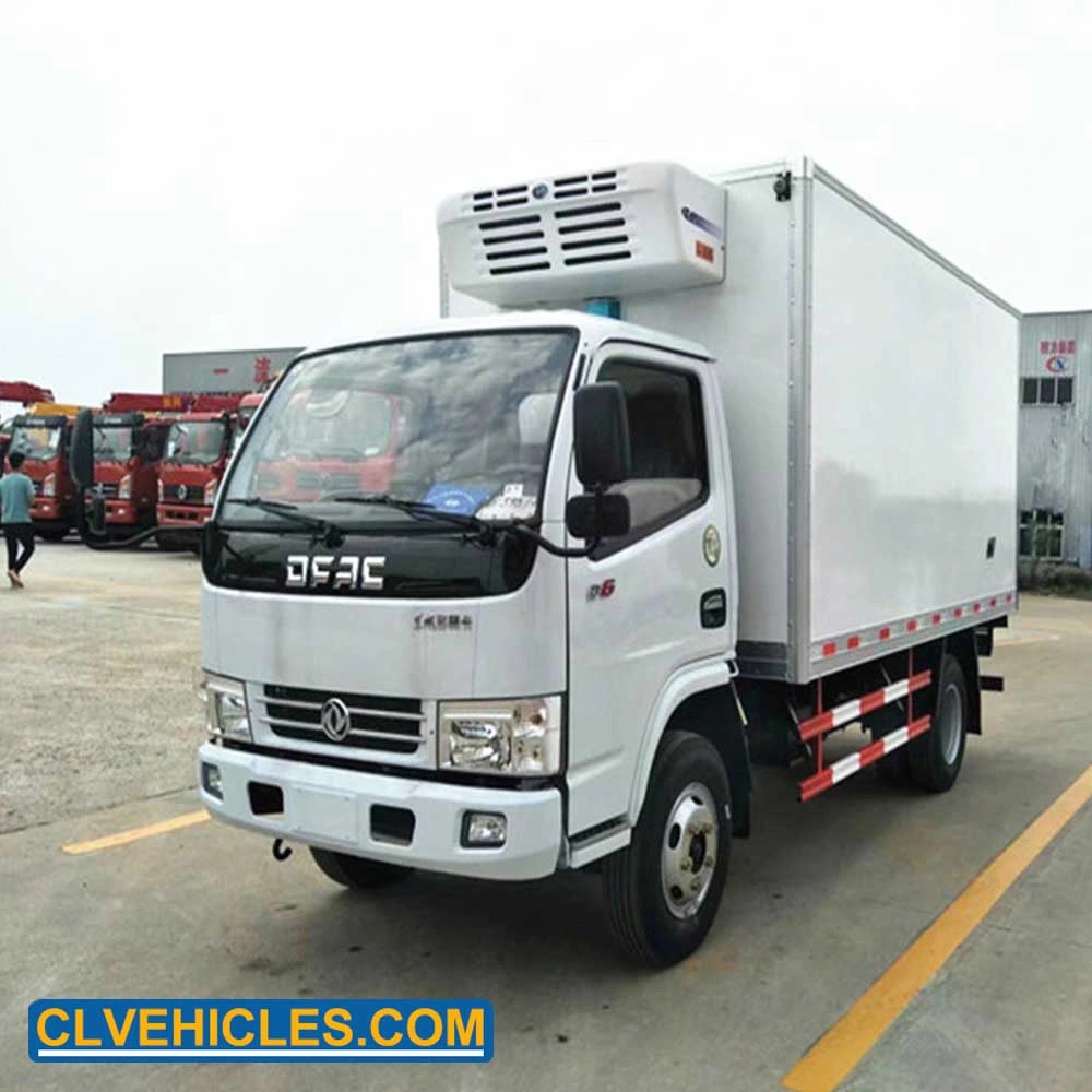 Dongfeng 4X2 4ton refrigerados Transporte de la cadena de frío frigorífico Van carretilla