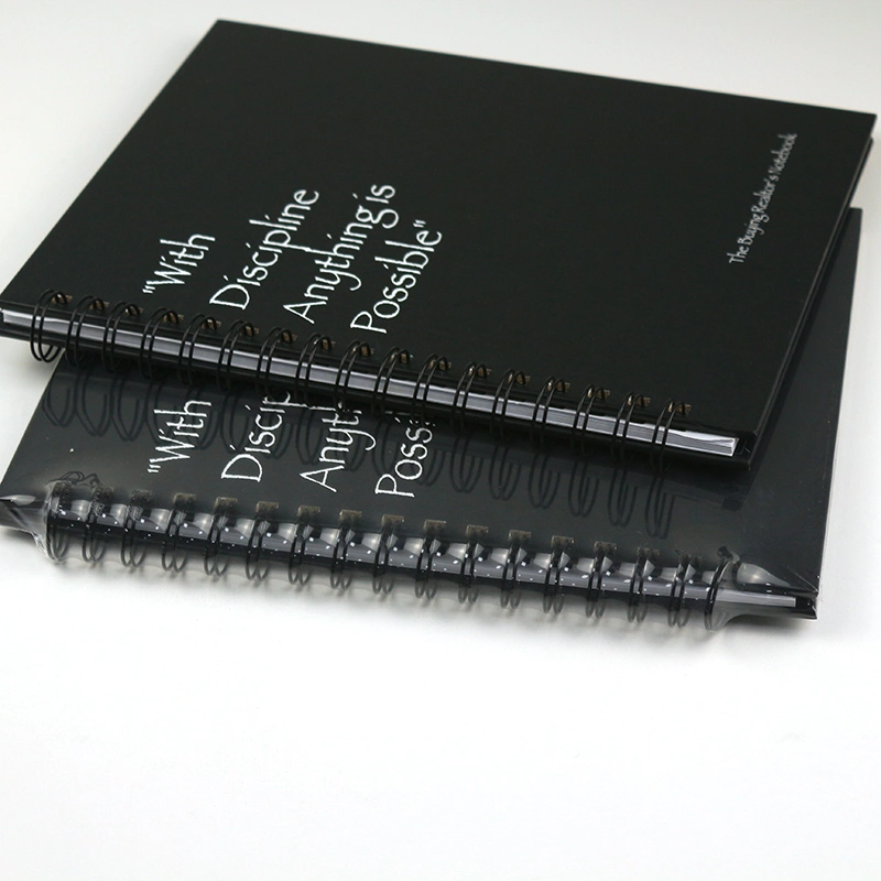Spiral Binding Black Hardcover Exercise Notebook