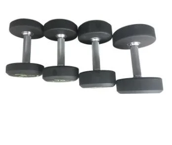 Commercial Dumbell Weights Set Gym Equipment Fitness Black PU Round Dumbbell