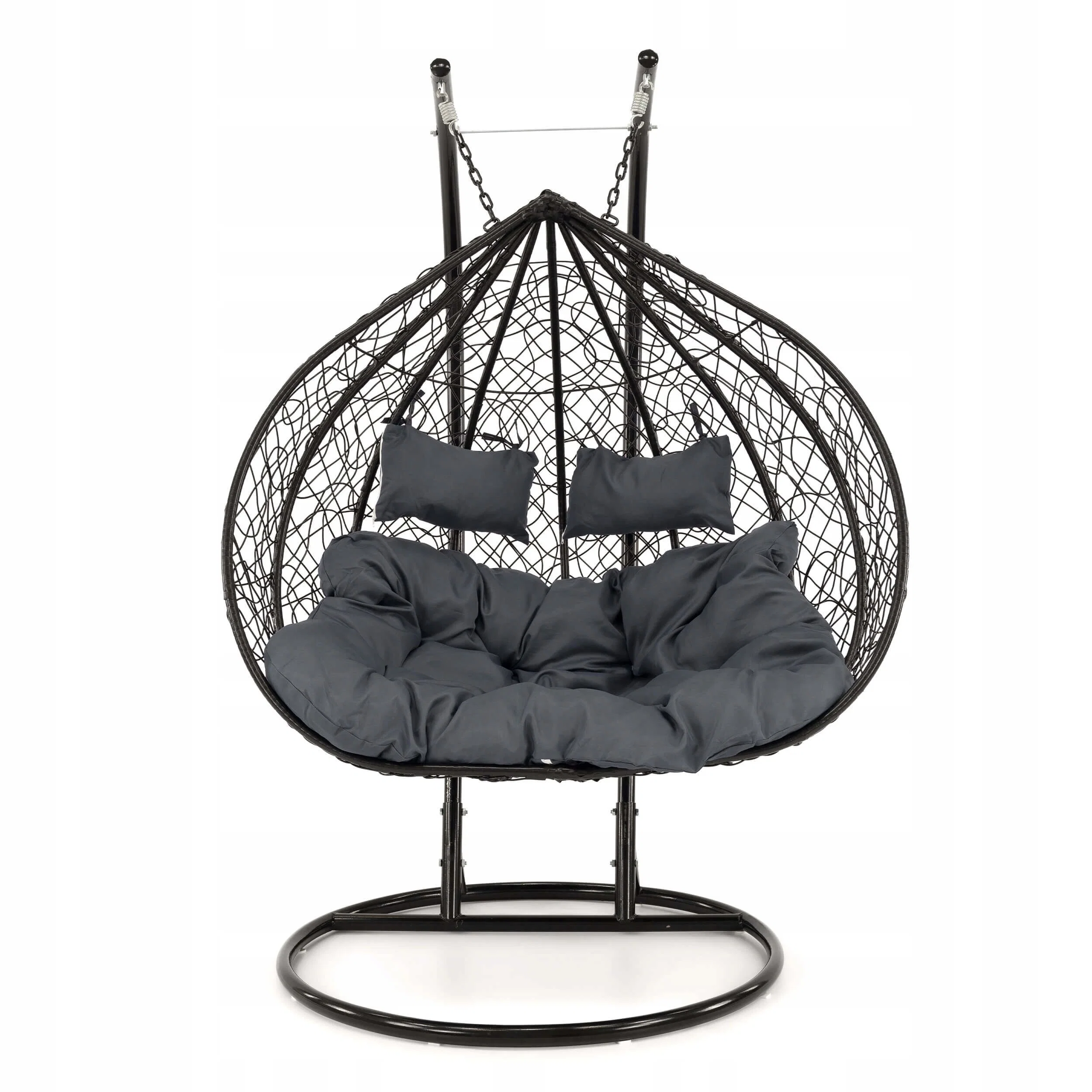 Factory Wholesale/Supplier Cheap Patio Swing Outdoor Furniture Egg Hanging Swing Chair Leisure Wicker Rattan Chair with Cushion