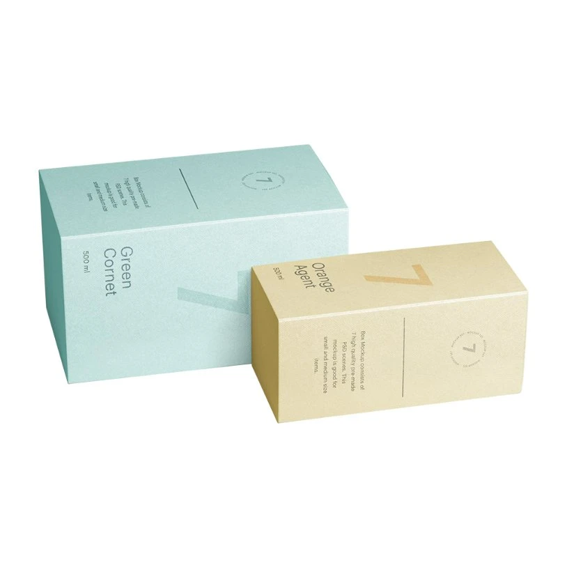 Custom Cosmetics Products Skincare Essence Packaging Folding Carton Box