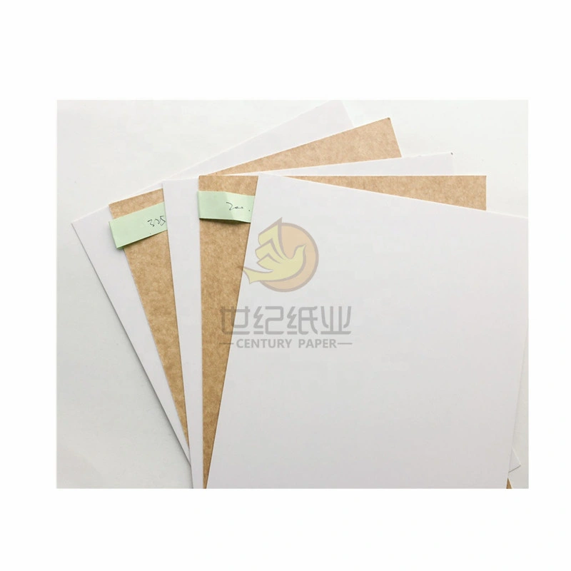 300gsm White Clay Coating Kraft espalda para papel de caja de almuerzo Grado de alimentación